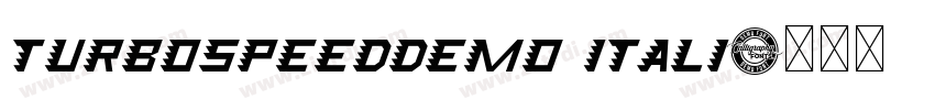 TurboSpeedDemo Itali字体转换